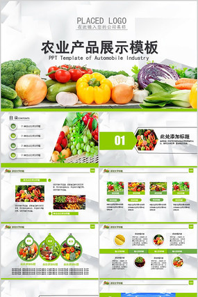 绿色农业水果蔬菜农产品ppt